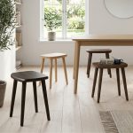 [Set Of 2] AUSNA Full Solid Wood Dining Stool-3 Colors