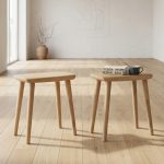 [Set Of 2] AUSNA Full Solid Wood Dining Stool-3 Colors - Image 3