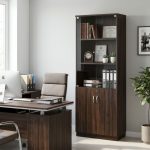 BALCONE Melamine Modular Filling Cabinet With Lock-Walnut - Image 3