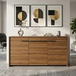 CAPRI 160cm 3 Door Sideboard-Walnut