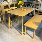 [Last Set] CASALE 4 Seater With Bench Dining Set-Natural - Image 2