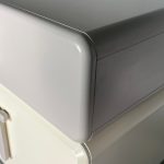 COMO 2 Drawers Bedside Table-Ivory - Image 4