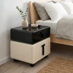 COMO 2 Drawers Bedside Table-Black - Image 2