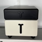 COMO 2 Drawers Bedside Table-Black - Image 4