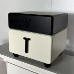 COMO 2 Drawers Bedside Table-Black - Image 5