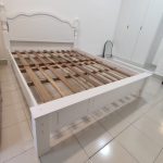 DEVONA Wooden King Size Bed Frame-White - Image 3