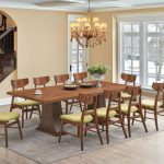 DOLCE 240cm 10 Seater Dining Table-Walnut - Image 6