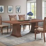 DOLCE 240cm 10 Seater Dining Table-Walnut - Image 3