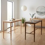 FALCON 120cm Full Solid Bar Table-2 Colors