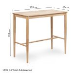FALCON 120cm Full Solid Bar Table-2 Colors - Image 5