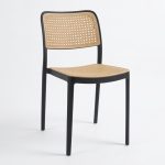 FION Stackable Designer Plastic Chair-Black - Image 8