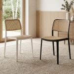 FION Stackable Designer Plastic Chair-Black