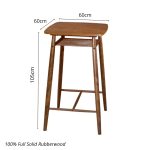 FALCON 60x60cm Full Solid Bar Table-2 Colors - Image 4