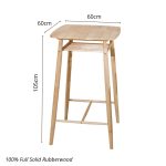 FALCON 60x60cm Full Solid Bar Table-2 Colors - Image 3