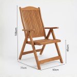FORO Outdoor Folding Arm Chair - Image 5
