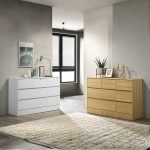 HAZEL 7 Drawer Chest With Key Lock-Oak - Image 4