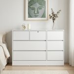HAZEL 7 Drawer Chest With Key Lock-White