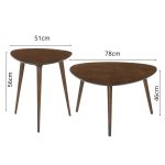 ITAMO Nesting Coffee Table-Walnut - Image 4