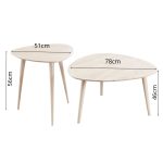 ITAMO Nesting Coffee Table-White Wash - Image 3