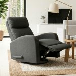 JASON Pull Handle Swivel Recliner-Grey