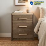 LENAR 3 Drawer Chest-Grey Oak