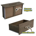 LENAR 3 Drawer Chest-Grey Oak - Image 9