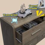 LENAR 6 Drawer Chest-Grey Oak - Image 4