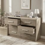 LENAR 6 Drawer Chest-Grey Oak - Image 8