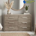 LENAR 6 Drawer Chest-Grey Oak