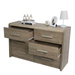 LENAR 6 Drawer Chest-Grey Oak - Image 6
