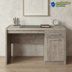 LENAR 120cm Melamine Top Study Desk-Grey Oak