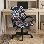 LIDO Mid Back Office Chair-Black Pattern