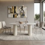 LULLABY 4 Seater Sintered Stone Dining Set-3 Colors - Image 4