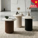 MANTOVA Round Terrazzo Top Side Table-3 Colors