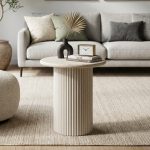 MANTOVA Round Terrazzo Top Side Table-3 Colors - Image 4