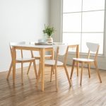 NAIDA 4 Seater Dining Set-White - Image 3