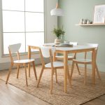 NAIDA 4 Seater Dining Set-White