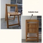 PAVIA 4 Seater Foldable Dining Set-Natural - Image 7