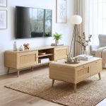 PODERE 100cm Coffee Table-Oak - Image 3