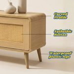 PODERE 180cm TV Cabinet-Oak - Image 5