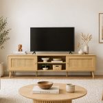 PODERE 180cm TV Cabinet-Oak