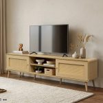 PODERE 180cm TV Cabinet-Oak - Image 2