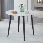 RIVA D90cm Sintered Stone Round Dining table - Image 3