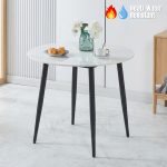 RIVA D90cm Sintered Stone Round Dining table