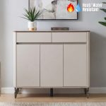 ROCCA 110cm Tempered Glasstop Sideboard