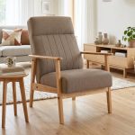 SABBIA Wooden Lounge Chair-Light Brown