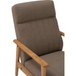 SABBIA Wooden Lounge Chair-Light Brown - Image 7