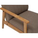 SABBIA Wooden Lounge Chair-Light Brown - Image 6
