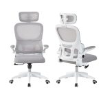 SARONNO High Back Ergonomic Office Chair-Grey - Image 5