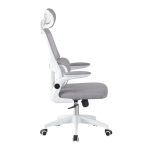 SARONNO High Back Ergonomic Office Chair-Grey - Image 4